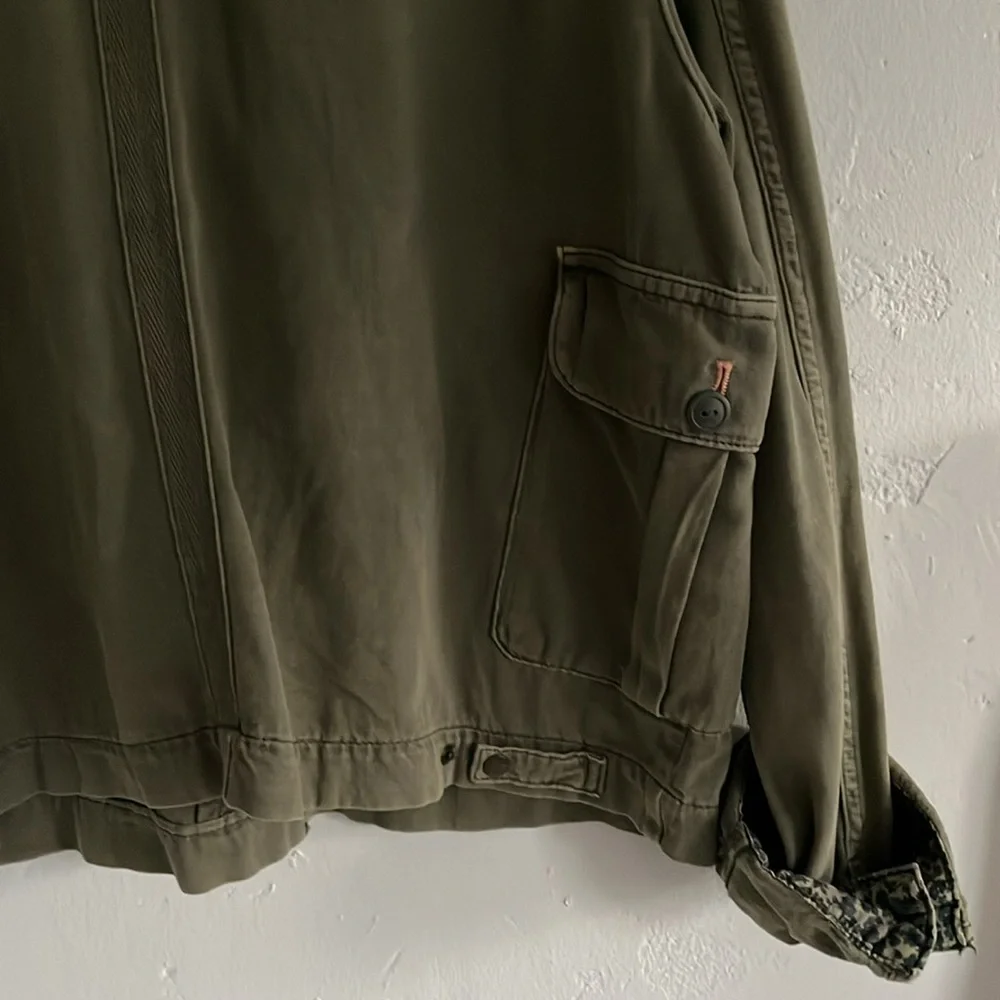 Anthropologie Olive Green Utility Jacket - Picture 6 of 9